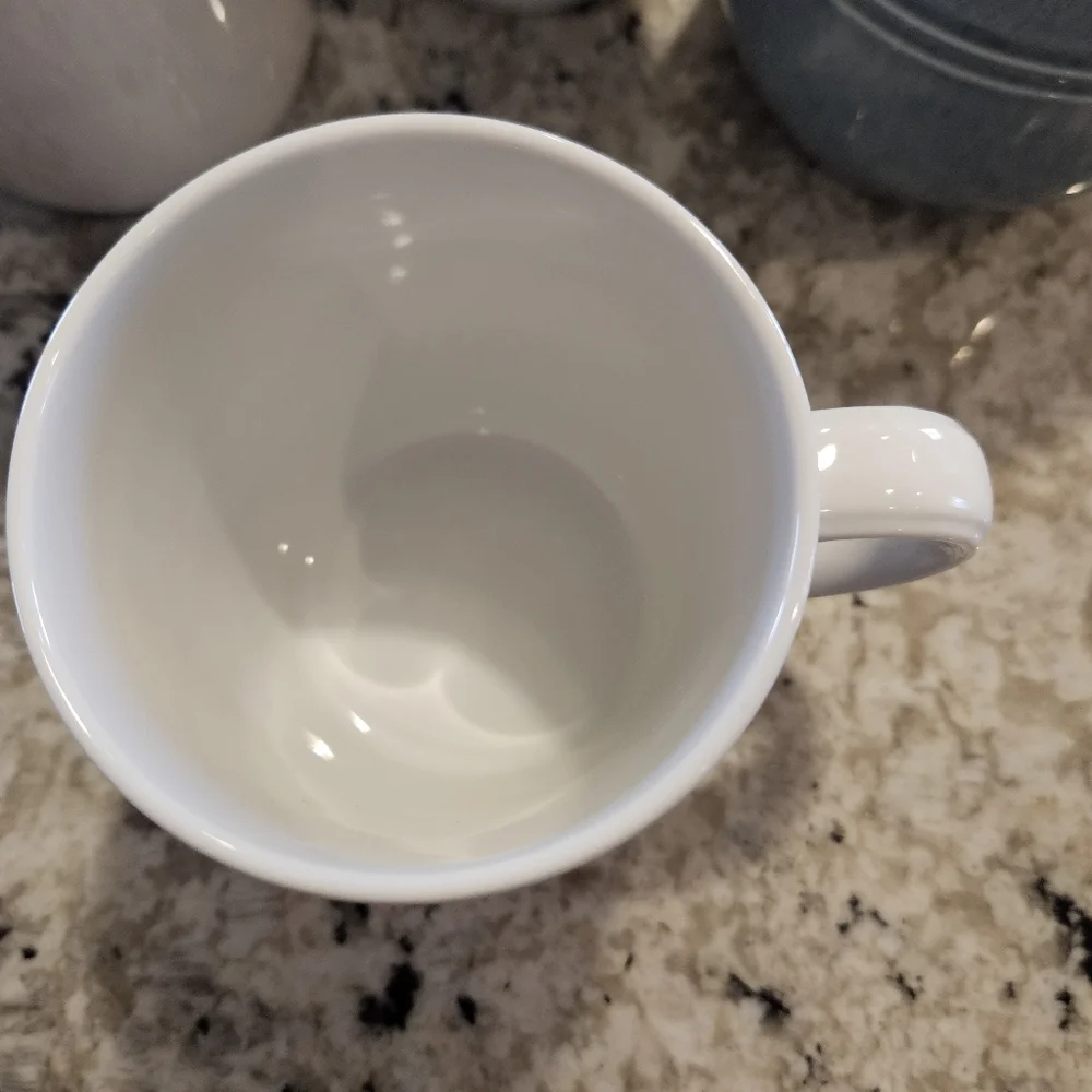 Elegant White Crate And Barrel Ceramic Mug
